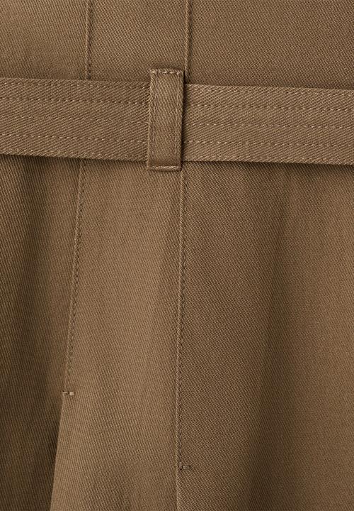 MANGO - Trousers cubo - beige/khaki