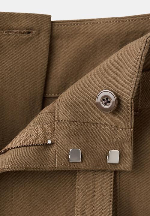 MANGO - Trousers cubo - beige/khaki