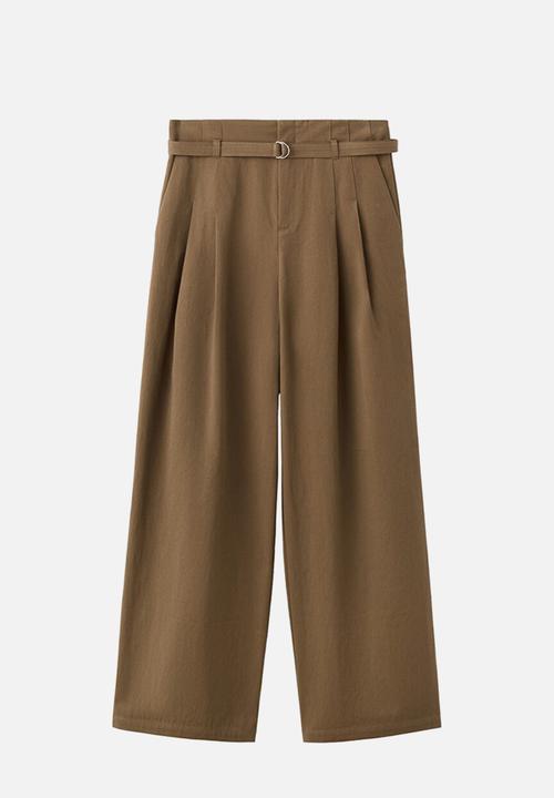 MANGO - Trousers cubo - beige/khaki
