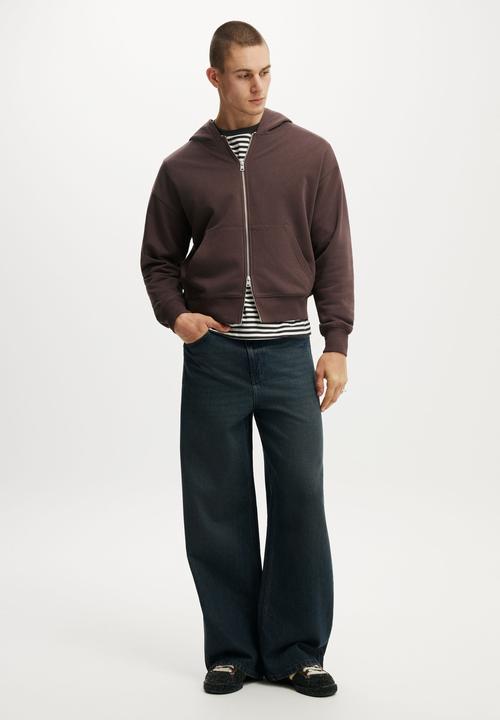 Cotton On - Zip Up Hoodie - Ashen Brown