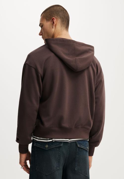 Cotton On - Zip Up Hoodie - Ashen Brown