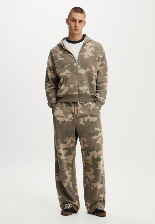 Cotton On - Zip Up Hoodie - Jungle Camo Wash