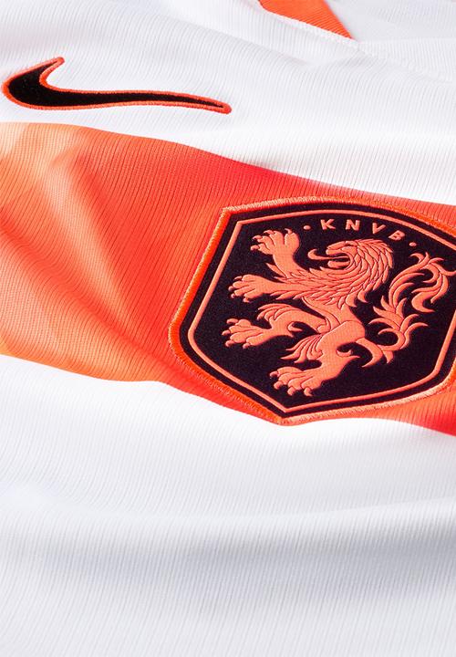 Nike - Netherlands Dri-FIT SS Stadium Away Jersey - White/Hyper Crimson/Black