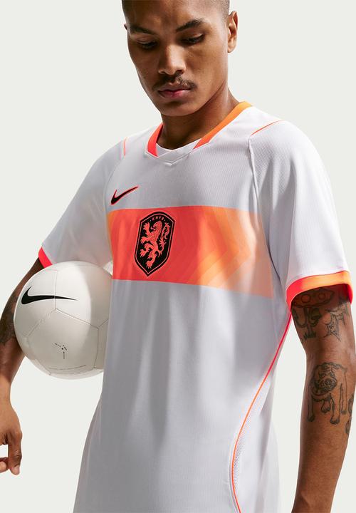 Nike - Netherlands Dri-FIT SS Stadium Away Jersey - White/Hyper Crimson/Black