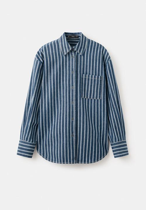 MANGO - Shirt juno - medium blue