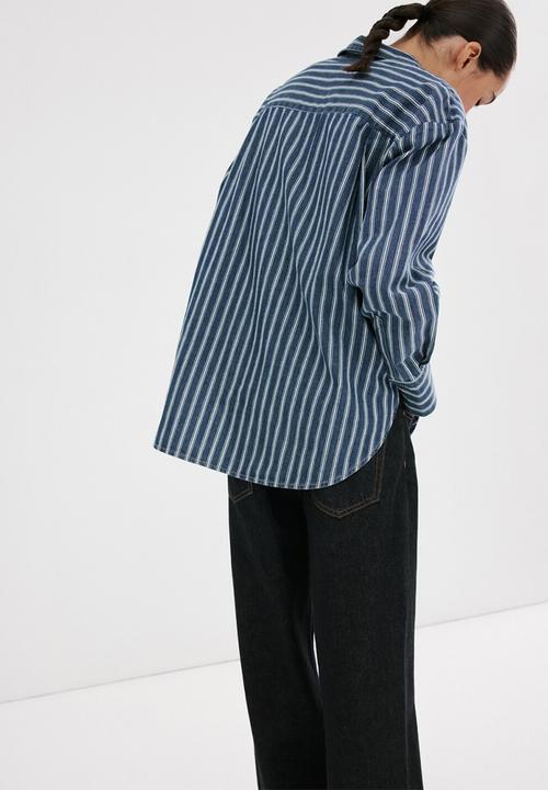 MANGO - Shirt juno - medium blue