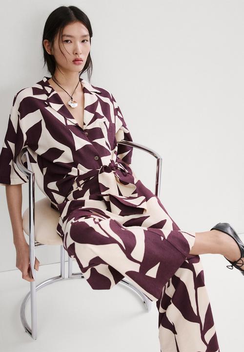 MANGO - Shirt plumas - light beige