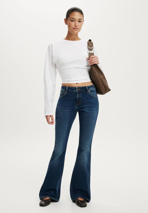 Cotton On - Mid Rise Bootcut Jean - Solace Blue