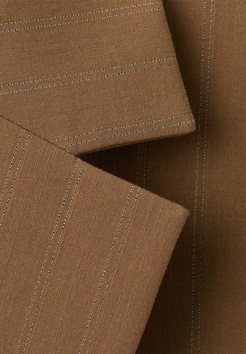 MANGO - Blazer systeck- dark brown