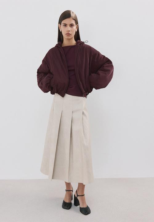 MANGO - Top tecli - dark red