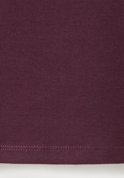 MANGO - Top tecli - dark red