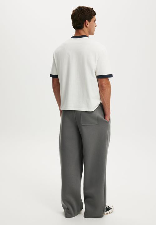 Cotton On - Super Baggy Track Pant - Slate Stone/Waistband