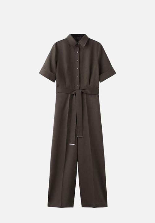 MANGO - Jumpsuit tomy2 - brown