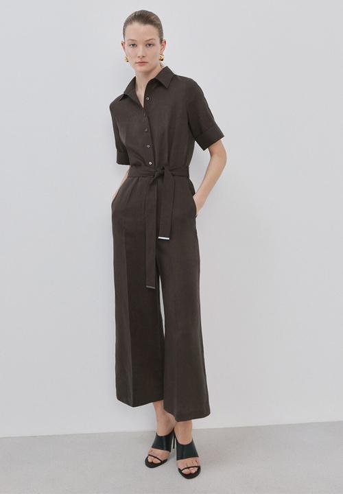 MANGO - Jumpsuit tomy2 - brown
