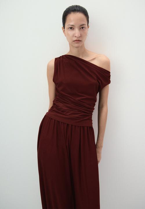MANGO - Trousers corini - rust/copper