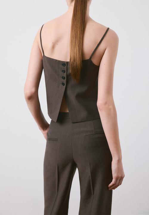MANGO - Vest tempo - dark brown