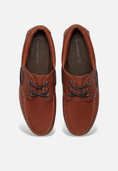 Timberland - Timberland Authentic Boat Shoe - Rust Full Grain W Dk Gray