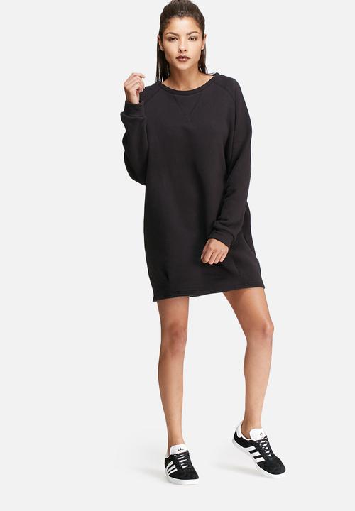 Relaxed sweat dress - black Glamorous Casual | Superbalist.com