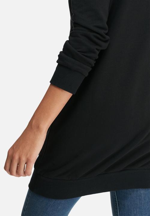 Glamorous - Eyelet detail longline top 