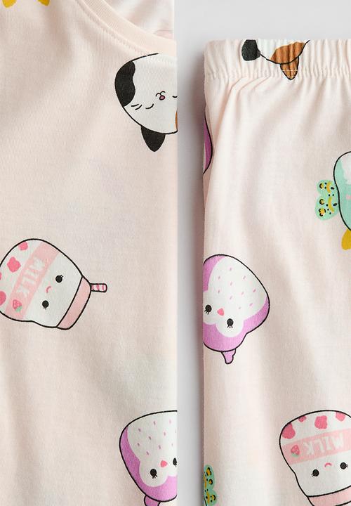 H&M - Jersey pyjamas - light pink/squishmallows