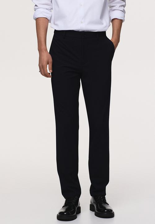 H&M - Slim fit tailored trousers - dark blue