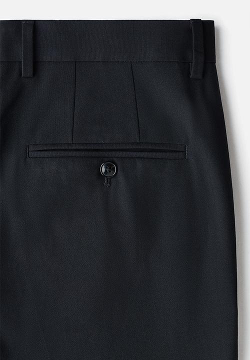 H&M - Slim fit tailored trousers - dark blue