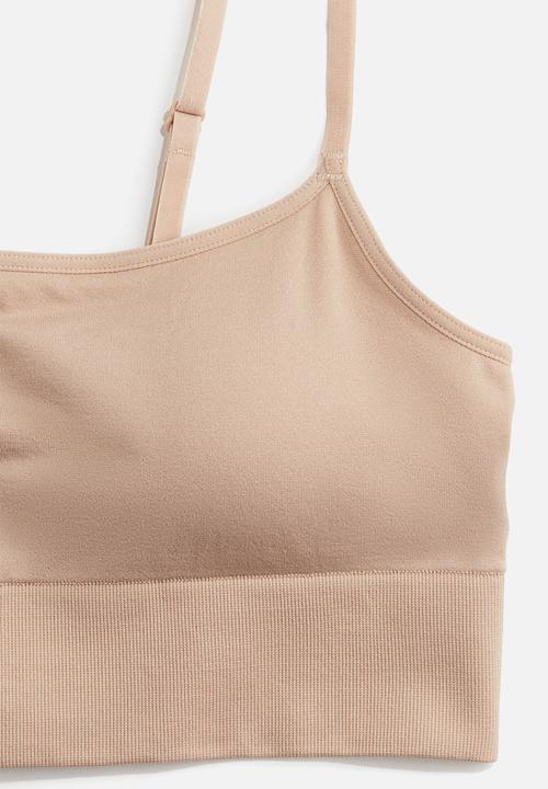 H&M - Seamless padded bralette - beige