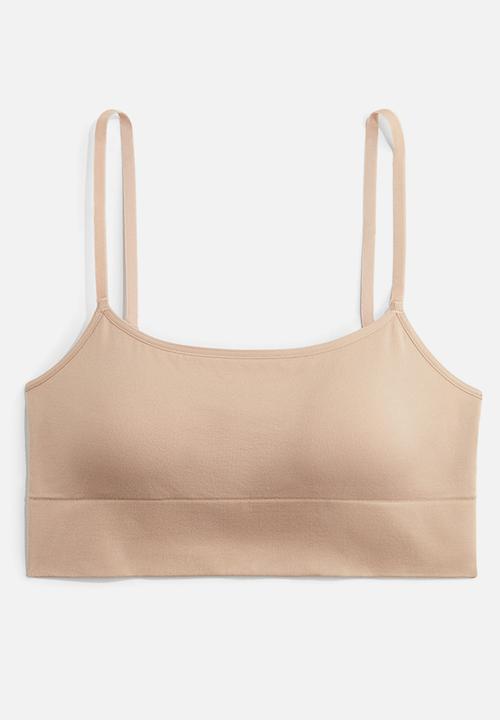 H&M - Seamless padded bralette - beige