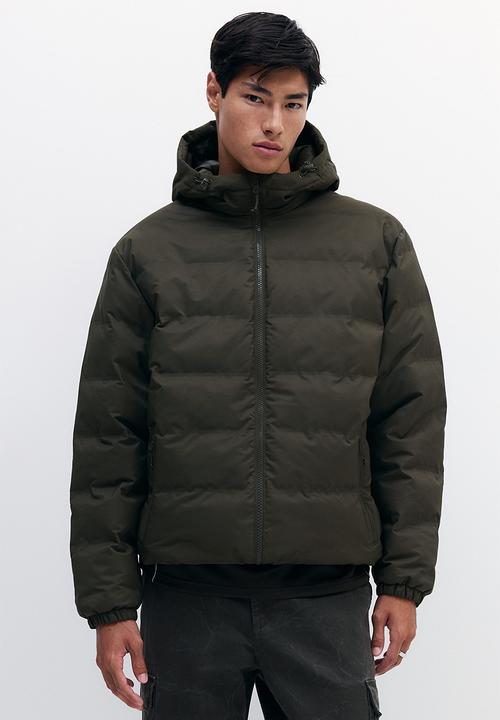 H&M - Regular fit water-repellent puffer jacket - khaki green