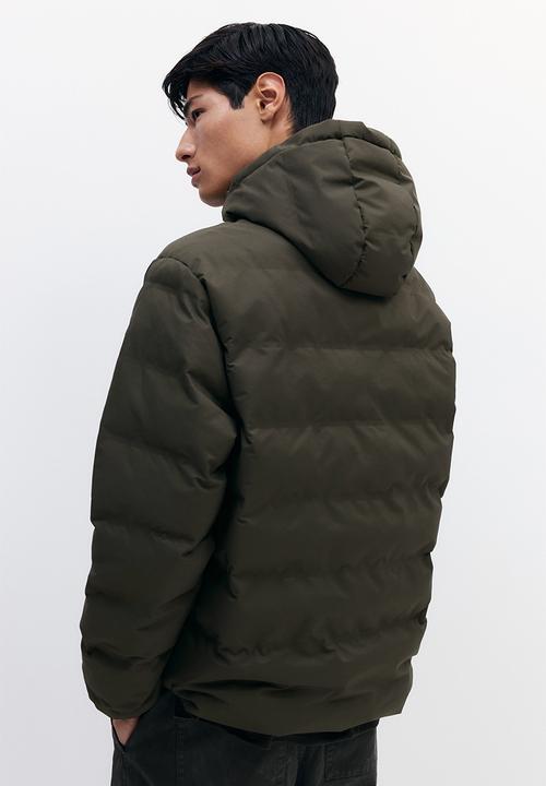 H&M - Regular fit water-repellent puffer jacket - khaki green