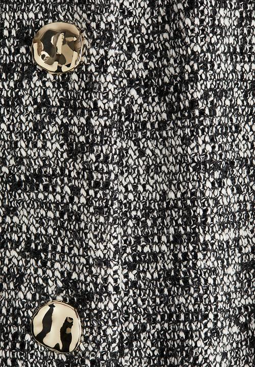 H&M - Textured jersey waistcoat - black marl