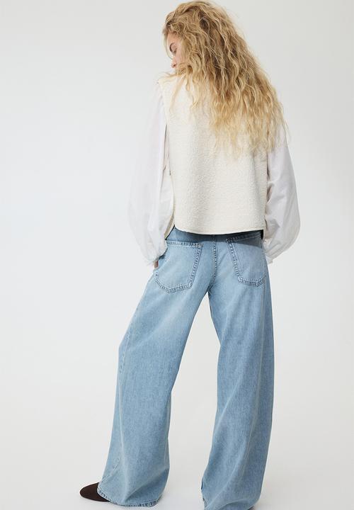 H&M - Wide regular jeans - light denim blue