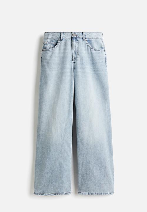 H&M - Wide regular jeans - light denim blue