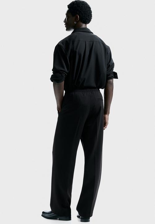 H&M - Relaxed fit trousers - black
