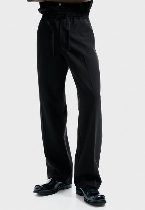 H&M - Relaxed fit trousers - black
