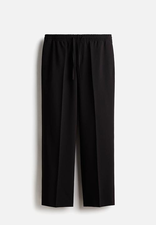 H&M - Relaxed fit trousers - black