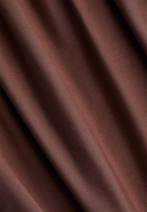 H&M - Tie-neck dress - brown