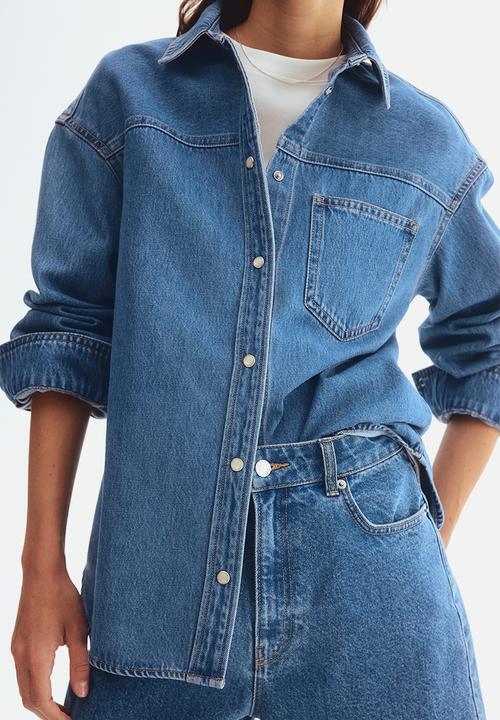 H&M - Denim shirt - denim blue