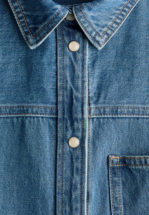 H&M - Denim shirt - denim blue