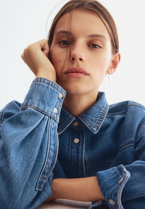 H&M - Denim shirt - denim blue
