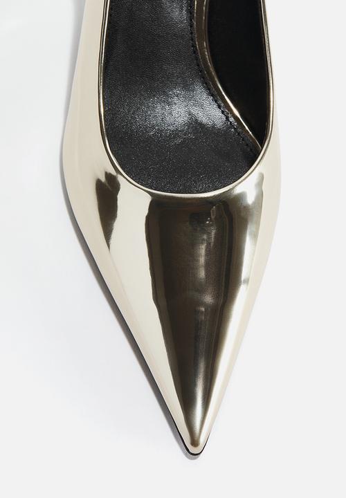 H&M - Pointed slingbacks - gold-coloured