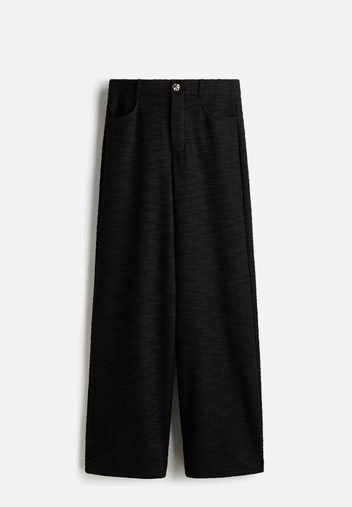 H&M - Boucle trousers - black