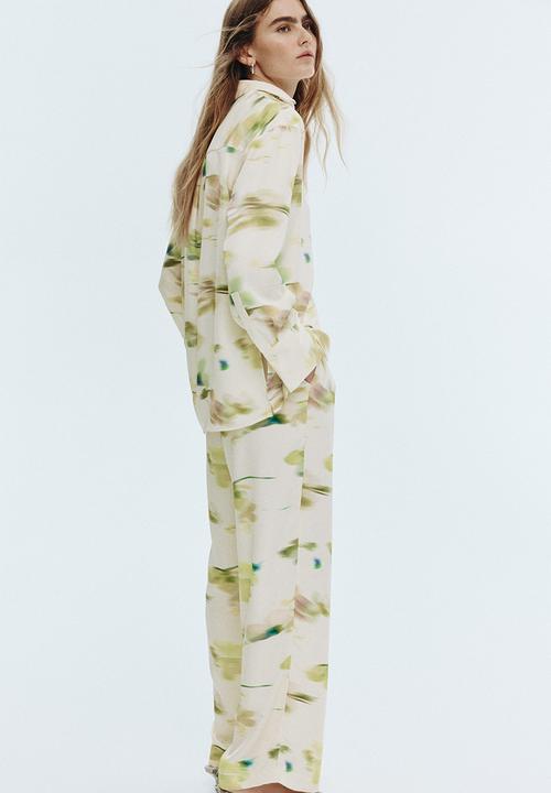 H&M - Loose-fit shirt - cream/patterned