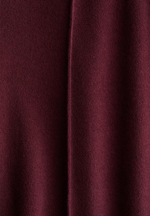 H&M - Crease-leg trousers - burgundy