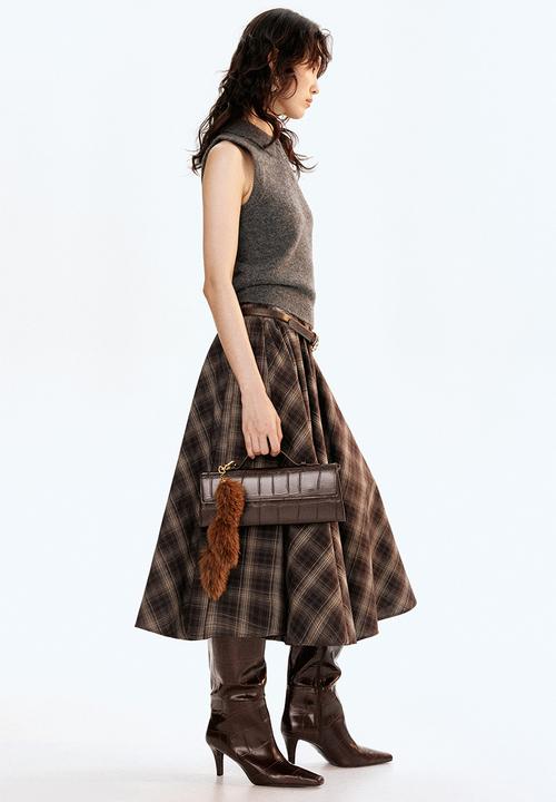 H&M - Collared sweater vest - dark grey marl
