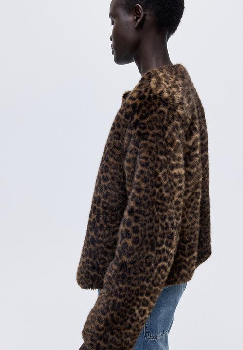H&M - Jacket - beige/leopard print