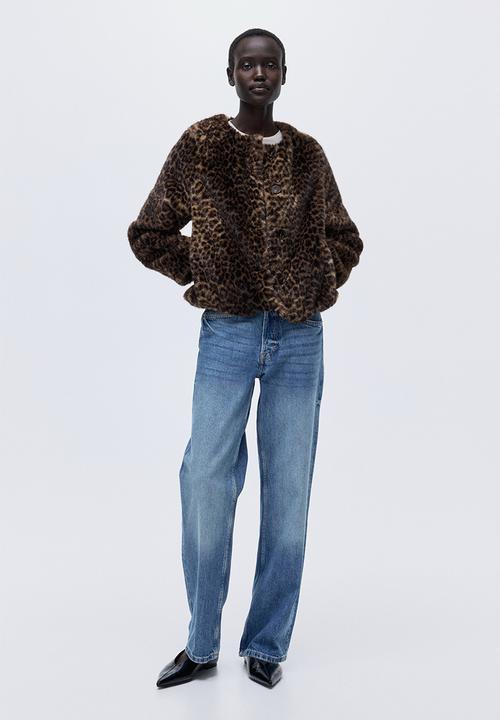 H&M - Jacket - beige/leopard print