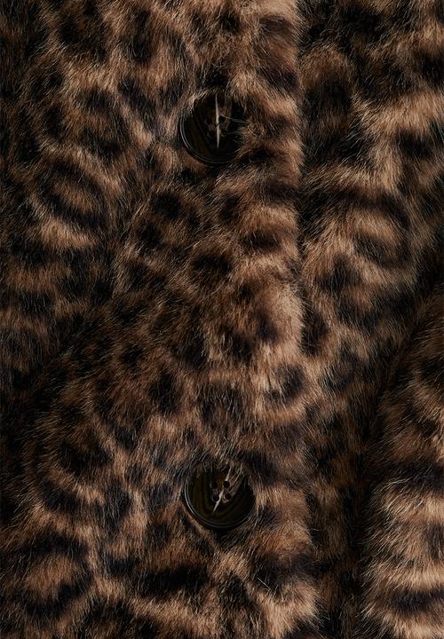 H&M - Jacket - beige/leopard print