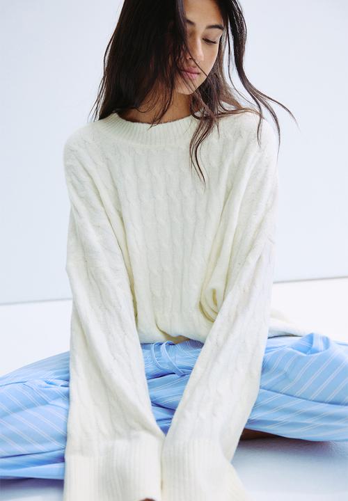 【Andequal】bicolor 2way knit Merino Blend Double Knit Collared Cardigan | Woolworths.co.za