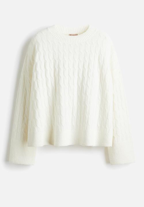 H&M - Cable-knit jumper - white
